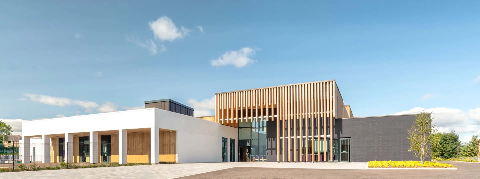 Stoneywood – Main entrance to the school