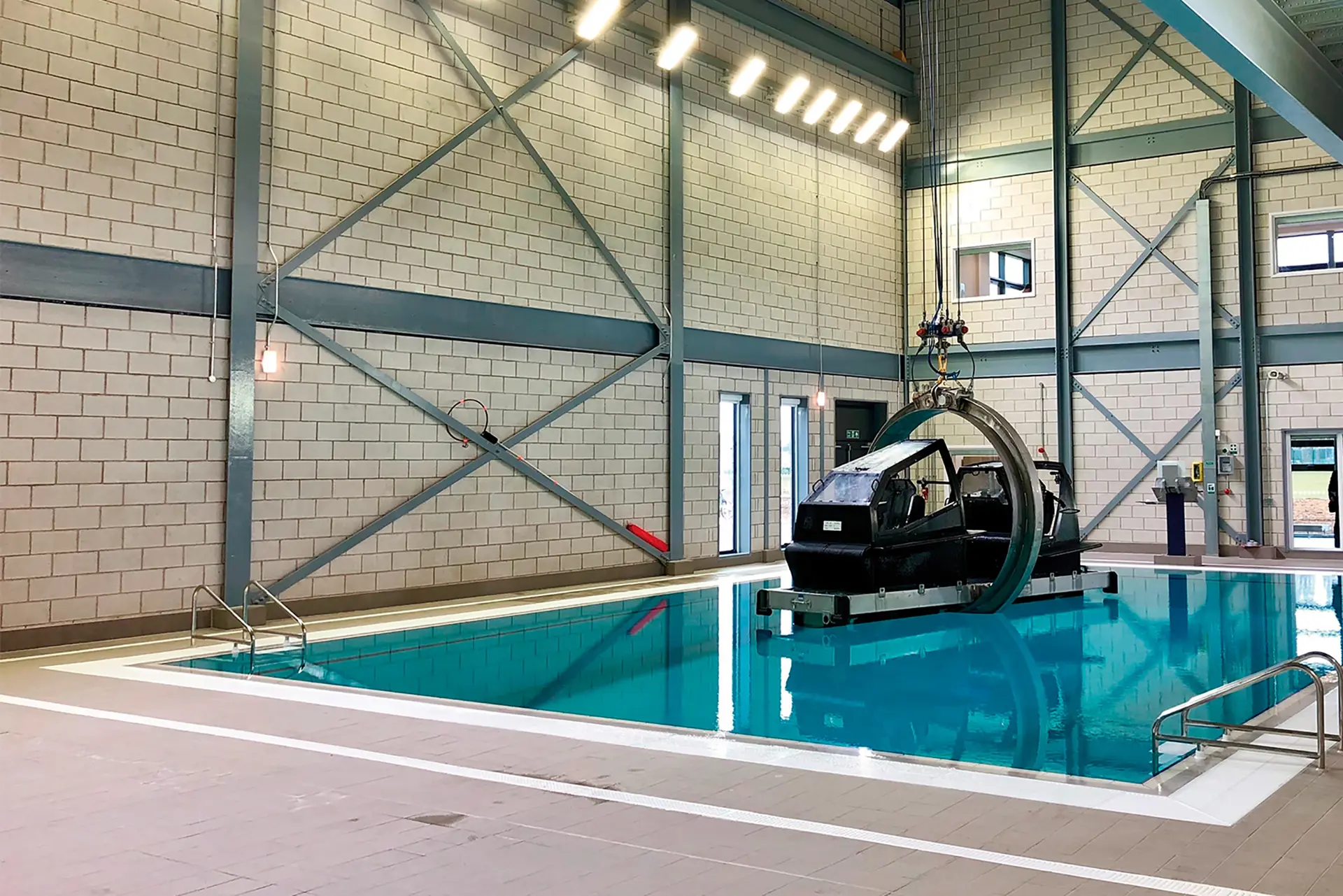 Scott Brownrigg attends the official opening of the Royal Navy Underwater Escape Training Unit