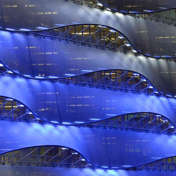 The Wave Structure Façade, pierhead Street MSCP, Cardiff Bay