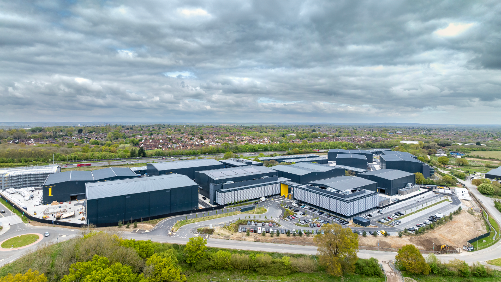 Recently complete, Shinfield Studios is the largest new film and TV studio campus in the UK © Daniel Sheering